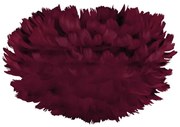 Abajur modern cu pene de gasca EOS mini rosu, 35cm 2022 VTC