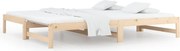 vidaXL Pat de zi extensibil, 2x(90x200) cm, lemn masiv de pin