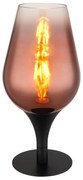 Veioza/Lampa de masa design modern LAVUS negru/cupru