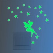 Sticker intrerupator Glow in the Dark Fairy