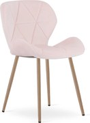 Scaun de masa MANGO VELVET, roz deschis