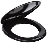 Julia Negru universal soft-close scaun de toaletă