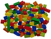 Set cuburi de construit Hubelino Rainbow, 120 piese