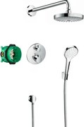 Sistem de dus incastrat Hansgrohe Croma Select S Ecostat S crom lucios