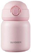 Termos BUYDEEM TAN200, 200 ml, Capac cu infiletare etansa, Otel inoxidabil, Roz