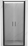 Mexen Exo uși de duș duble batante 80 cm, transparent, negre - 814-080-000-70-00