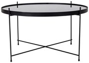 Măsuță de cafea rotundă neagră ø 70 cm Venezia - House Nordic