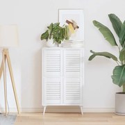 vidaXL Uși de dulap design cu lavră 4 buc Alb 39,5x29,5 cm