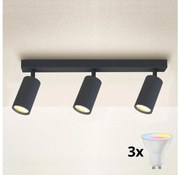 Brilagi - Spot LED dimerizabil SELE, 3x GU10, 6,5W, 230V, antracit