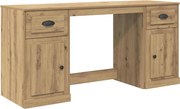 vidaXL Birou cu dulap cu sertar Stejar Artizanal 154,5 x 50 x 75 cm