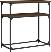 vidaXL Masă consolă, stejar maro, 75x35,5x75 cm, lemn prelucrat
