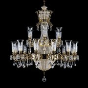 Candelabru XXL cu 21 brate Cristal Bohemia Exclusive SIRAEL