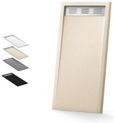 Cadita Baie Din Compozit , 120x80 cm, cu Sifon, Culoare CREM LS