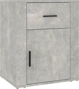vidaXL Noptieră, gri beton, 50x36x60 cm, lemn prelucrat