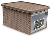Cutie universala cu deschidere Stefanplast Elegance M, 15L, Maro 646618