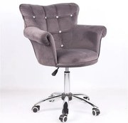 HR804CK Scaun Grafit din Catifea