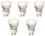 Set de 5 Becuri LED GU10 Reglabile 35mm 3W 220 lm 2700K