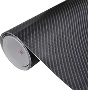 vidaXL Folii auto 4D, 2 buc., negru, 100x150 cm + 50x150 cm