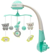 Baby Mix Carusel deasupra pătuțului cu proiectorde lumină, verde