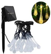 Ghirlandă LED solară cu senzor de amurg 20xLED/0,72W/1,2V 600 mAh 4,7m IP44