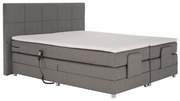 Pat electric reglabil, arcuri, gri, 160x200, MURKO NEW
