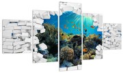 Tablou cu lumea submarină (125x70 cm), în 40 de alte dimensiuni noi