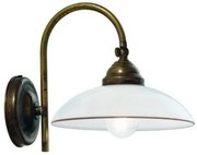 Aplica rustica din alama cu sticla Murano Country