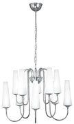 Candelabru cu 10 brate design modern Magnum crom