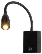 Aplica cu spot LED stil minimalist Hotel negru
