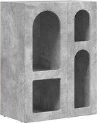 vidaXL Bufet Gri din beton 59 x 35 x 80.5 cm Lemn compozit