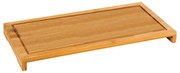Tocator pentru taiat si servit Kesper 58590, 54x28x4,3cm, Bambus, Maro