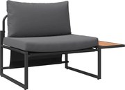 vidaXL Set de canapele pentru grădină 2 pcs Antracit Oțel