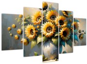 Tablou – Vază cu floarea-soarelui (150x105 cm)