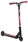 Trotineta Freestyle NOVOKIDS™ Shock Stunter, maxim 100 kg, Frana picior, Cadru si roti aluminiu, Diametru roata 110 mm, Rosu cu Negru