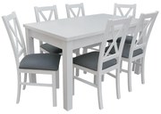 Set de sufragerie pentru 6 persoane Fern (Alb) (Granada 2725). 1058642