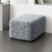 Huse cu două elastice GRAFITI NOU antracit taburet (40 x 40 x 40 cm)