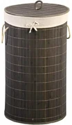 Kesper 19573 Coș de rufe din bambus, închis laculoare, 60 x 35 cm