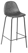 Scaun de bar Vladi, Vintage, 95 cm, Negru