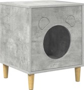 vidaXL Casa pentru pisici Beton 42,5 x 40 x 53 cm Lemn compozit