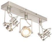 Spotlight industrial din oțel cu 3 lumini rotative și reglabile - Suplux