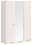 Dulap cu 3 usi si oglinda pentru camera copii , 150x214x62 cm, colectia Varia