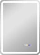 HOMCOM Oglindă de Baie Bluetooth LED 50 x 70 cm cu Anticeață - Argintiu | Aosom Romania