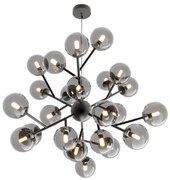 Lustra moderna design deosebit cu 24 de surse de lumina Dallas negru