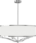 Open Design OR84801 - Lustră pe tijă GERDO, 4xE27/12W/230V, crom lucios/alb