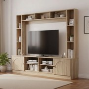 Set TV Ambera, culoare sonoma, 200 x 40 x 171.5 cm