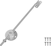 vidaXL Hingă cu suport pentru capac 12 pcs Argintiu 194 x 36 x 18 mm