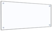 vidaXL Panou antistropi bucătărie transparent 90x40 cm sticlă securiz.