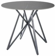 Masă de bucătărie Cyrano 90 cm, gri / negru