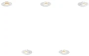 Set de 5 spoturi moderne de sol albe, inclusiv LED IP67 - Linsey