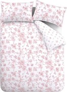 Lenjerie de pat roz pentru pat dublu cu 3 piese 200x200 cm Mirabelle – Catherine Lansfield